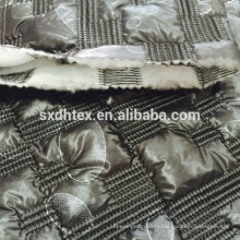 oil cire waterproof quilting down coat fabric,quilted jacket fabric